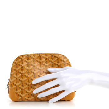 GOYARD Goyardine Vendome Toiletry Pouch Yellow