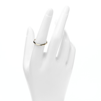 TIFFANY 18K Yellow Gold 2mm Knife Edge Wedding Band Ring 56 7.5