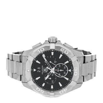 TAG HEUER Stainless Steel 43mm Aquaracer 300M Chronograph Automatic Watch Black CAY1110