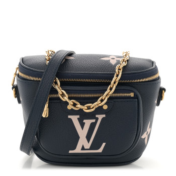 LOUIS VUITTON Empreinte Monogram Giant Mini By The Pool Bumbag Blue Beige