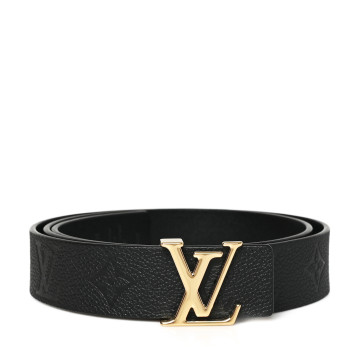 LOUIS VUITTON Empreinte 30mm LV Iconic Reversible Belt 85 34 Black