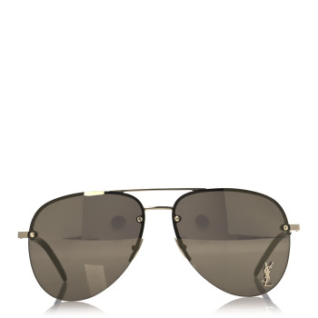 SAINT LAURENT Aviator Classic 11M Sunglasses Gold