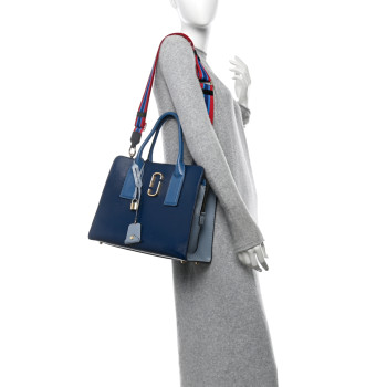 MARC JACOBS Saffiano Big Shot Tote  Navy
