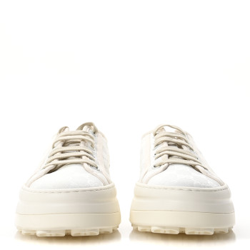 GUCCI GG Monogram Womens 1977 Tennis Platform 52mm Sneakers 41 Great White Mystic White