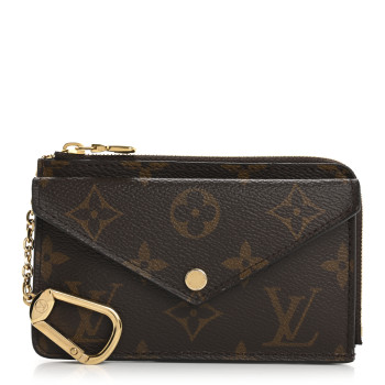 LOUIS VUITTON Monogram Recto Verso Card Holder Black
