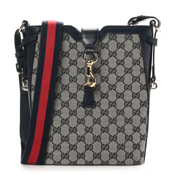 GUCCI Monogram Messenger Bag Navy