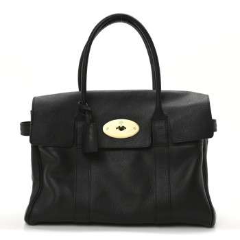 MULBERRY Natural Vegetable Tanned Bayswater Black