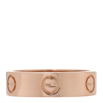 CARTIER 18K Pink Gold 5.5mm LOVE Ring 55 7.25