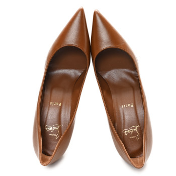 CHRISTIAN LOUBOUTIN Nappa Kate 85 Pumps 40.5 Nude