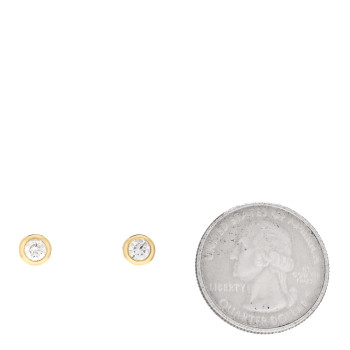 ROBERTO COIN 18K Yellow Gold Diamond .51ctw Bezel Stud Earrings