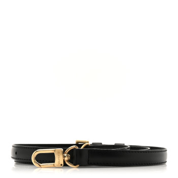 LOUIS VUITTON Calfskin 16mm Adjustable Shoulder Strap Black