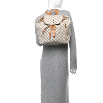 LOUIS VUITTON Damier Azur Sperone Backpack