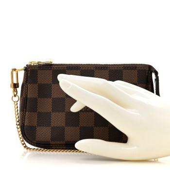 LOUIS VUITTON Damier Ebene Mini Pochette Accessories