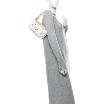 LOUIS VUITTON LV X TM Monogram Multicolor Pochette Accessories White