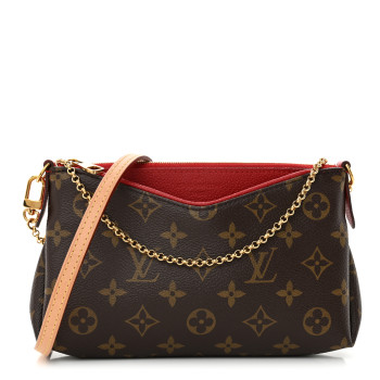 LOUIS VUITTON Monogram Pallas Clutch Cherry