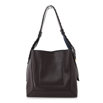 STELLA MCCARTNEY Eco Alter Nappa Soft Medium Hobo Burgundy