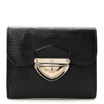 LOUIS VUITTON Epi Joey Wallet Black