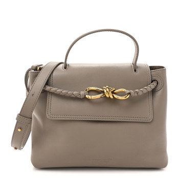 BOTTEGA VENETA Silky Calfskin Small Ciao Ciao Limestone