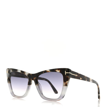 TOM FORD Acetate Poppy-02 Sunglasses TF845 Tortoise Grey