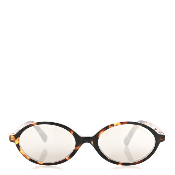 MIU MIU Acetate Oval Regard Sunglasses SMU04Z Tortoise