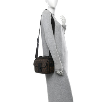 LOUIS VUITTON Monogram Macassar S Lock Messenger