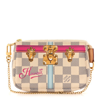 LOUIS VUITTON Damier Azur Summer Trunks Hawaii Mini Pochette Accessories