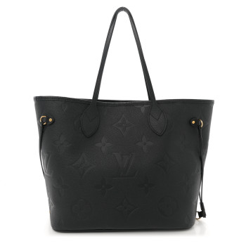 LOUIS VUITTON Empreinte Monogram Giant Neverfull MM Black
