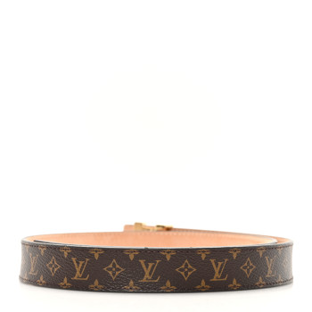 LOUIS VUITTON Mini Monogram 25mm LV Initiales Belt 75 30