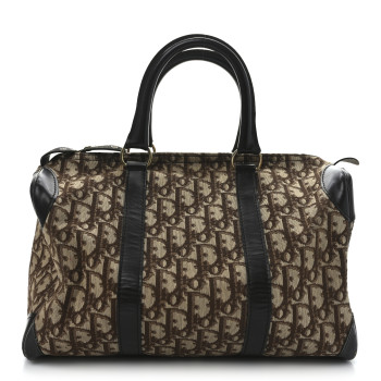 CHRISTIAN DIOR Monogram Boston Brown