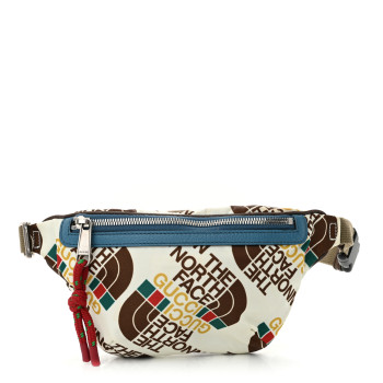 GUCCI X THE NORTH FACE Econyl Nylon Belt Bag White Sky Blue