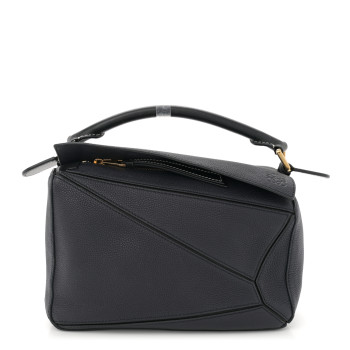 LOEWE Calfskin Small Puzzle Bag Marine