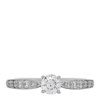 TIFFANY Platinum Diamond  .24ct Harmony Round Brilliant Engagement Ring 47 4