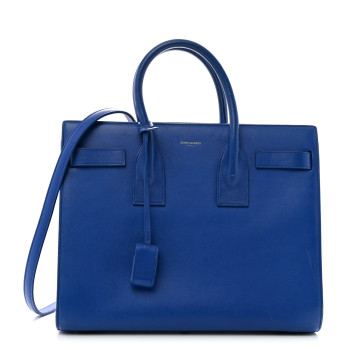 SAINT LAURENT Calfskin Small Sac De Jour Outremer