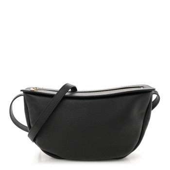 MANSUR GAVRIEL Soft Calfskin Moon Sling Bag Black