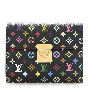 LOUIS VUITTON Monogram Multicolor Koala Wallet Black