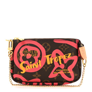 LOUIS VUITTON Monogram Tahitienne Saint Tropez Mini Pochette Accessories