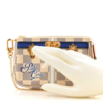 LOUIS VUITTON Damier Azur Summer Trunks Porto Cervo Mini Pochette Accessories