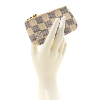 LOUIS VUITTON Damier Azur Key Pouch