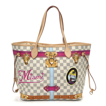 LOUIS VUITTON Damier Azur Summer Trunks Miami Neo Neverfull MM