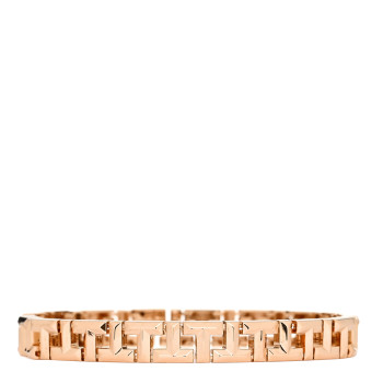 TIFFANY 18K Rose Gold Narrow T True Hinged Bangle Bracelet