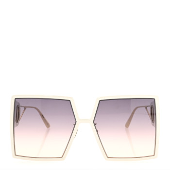 CHRISTIAN DIOR Square 30 Montaigne SU Sunglasses White