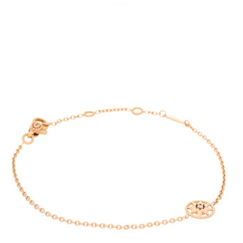 CHRISTIAN DIOR 18K Rose Gold Diamond XS Rose Des Vents Bracelet