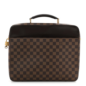 LOUIS VUITTON Damier Ebene Porte Ordinateur Sabana Computer Case
