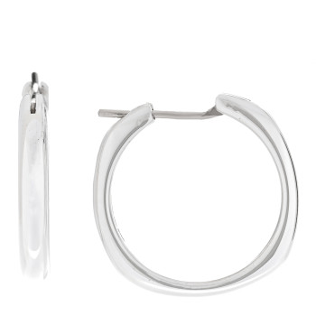 TIFFANY Sterling Silver Square Cushion Hoop Earrings