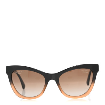 CHANEL Acetate CC Cat Eye Summer Sunglasses 5350 Black Beige