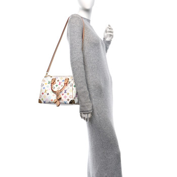 LOUIS VUITTON LV X TM Monogram Multicolor Speedy Bandouliere 25 White