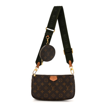 LOUIS VUITTON Monogram Multi Pochette Accessories Large Pochette Kaki