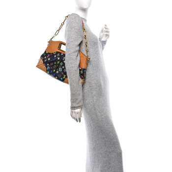LOUIS VUITTON Monogram Multicolor Judy MM Black