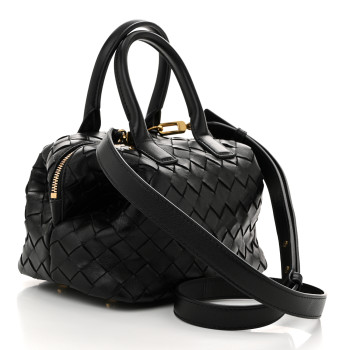 BOTTEGA VENETA Nappa Intrecciato Bauletto Black