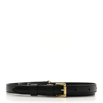 LOUIS VUITTON Calfskin 16mm Adjustable Shoulder Strap Black
